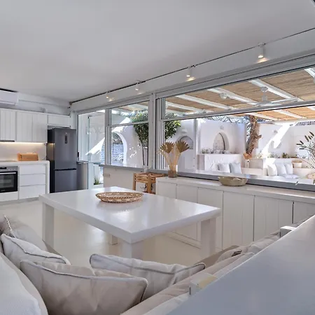 Beachhouse Small Santa Maria By Naoussa Direct Access Villa